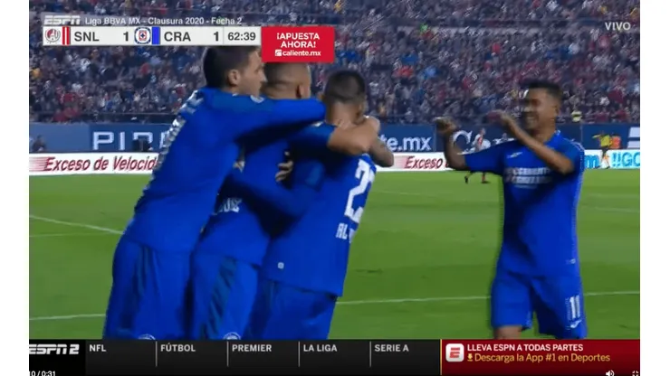 VIDEO: ¡Golazo de Cabecita! y empata San Luis vs Cruz Azul