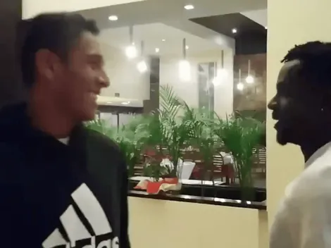 Ake Loba y Luis Romo se encuentran antes de reportar con Cruz Azul