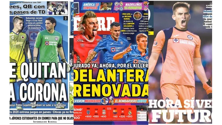El fichaje de Jurado por Cruz Azul se llevó todas las portadas en México