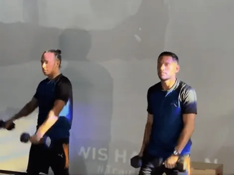 Jugadores de Cruz Azul entrenan con corredor de Fórmula 1