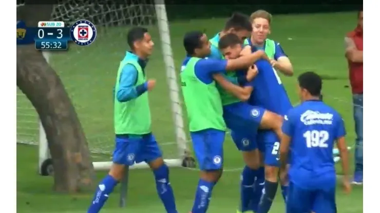 Cruz Azul Sub 20 vence a Pumas con golazo de Pol y buen partido de Santi
