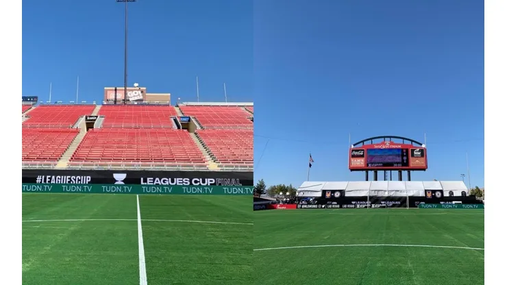 El pasto del Sam Boyd Stadium luce bien para la final de Leagues Cup