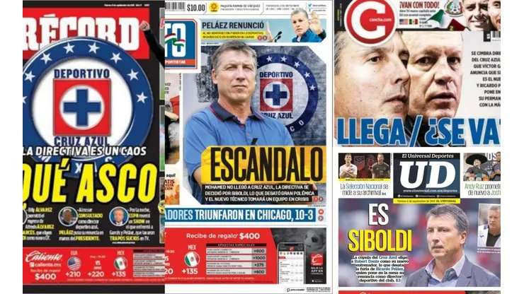 La renuncia de Ricardo Peláez a Cruz Azul se toma todas las portadas en México