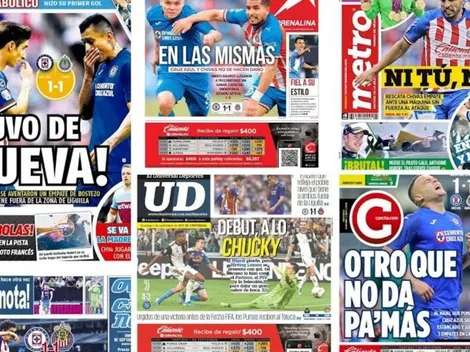 Las portadas del empate contra Chivas