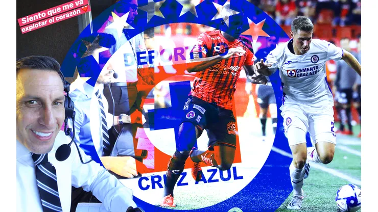 Chaco como comentarista de Fox fue testigo del debut de su hijo en Primera División con Cruz Azul.