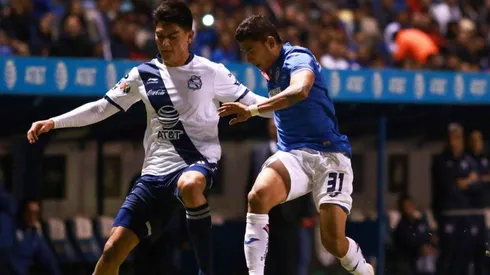 Cruz Azul enfrentando a Puebla en el Clausura 2019.