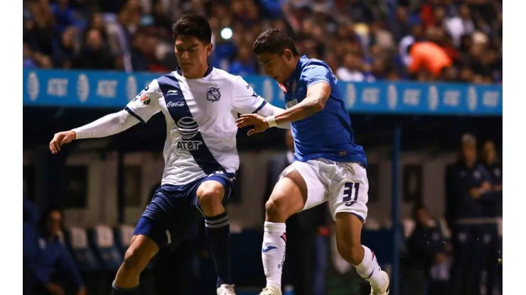 Cruz Azul enfrentando a Puebla en el Clausura 2019.