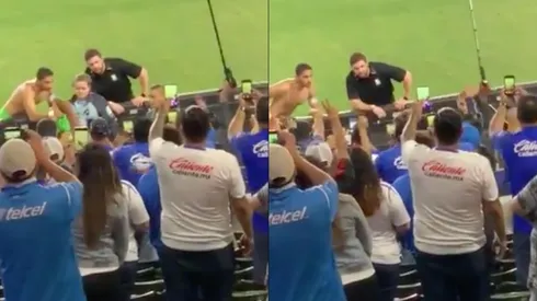 El tremendo gesto de Chuy Corona con un fan de Cruz Azul en USA