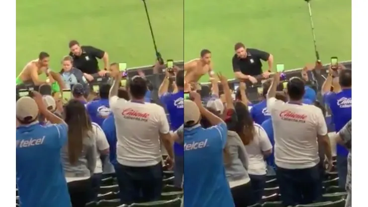 El tremendo gesto de Chuy Corona con un fan de Cruz Azul en USA