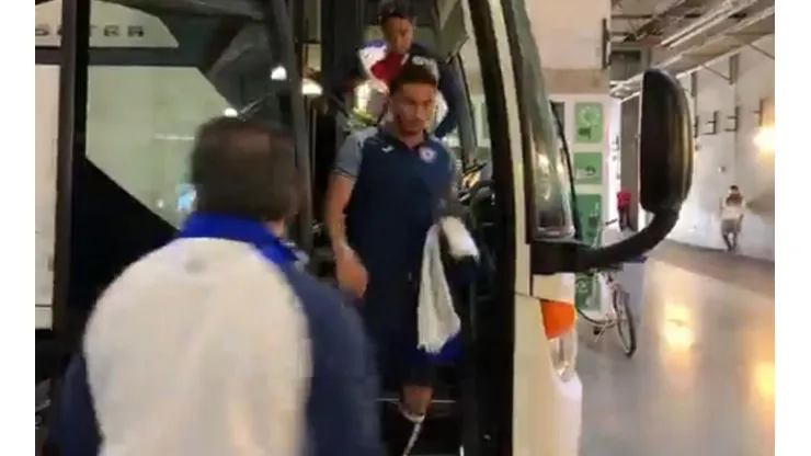 Cruz Azul llega al estadio para enfrentar a LA Galaxy por semis de Leagues Cup
