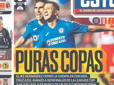 Cruz Azul y su triunfo en Leagues Cup se llevó todas las portadas