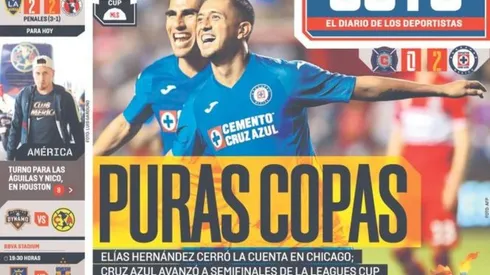 Cruz Azul y su triunfo en Leagues Cup se llevó todas las portadas