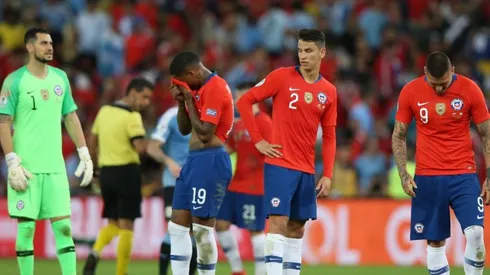 Igor Lichnovsky en el partido ante Uruguay.
