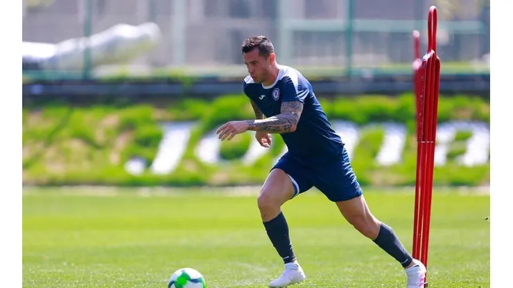 Milton Caraglio en la pretemporada.
