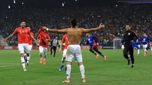 Chile celebrando la definición a penales.