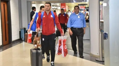 Juan Escobar en su llegada a Paraguay.