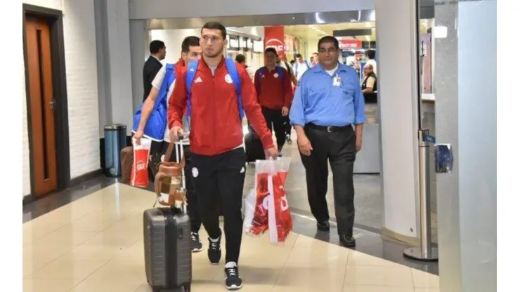 Juan Escobar en su llegada a Paraguay.