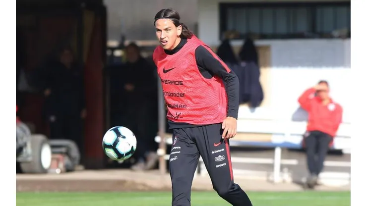 Igor Lichnovsky en el entrenamiento de la Selección Chilena.