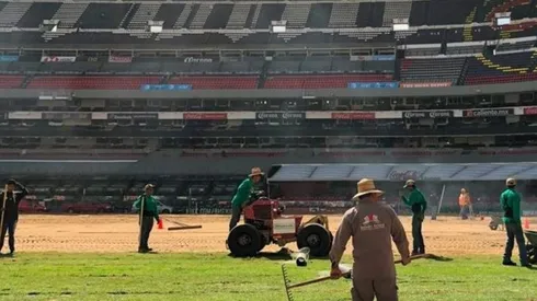 Parte de los trabajos que recibe el Coloso de Santa Úrsula.