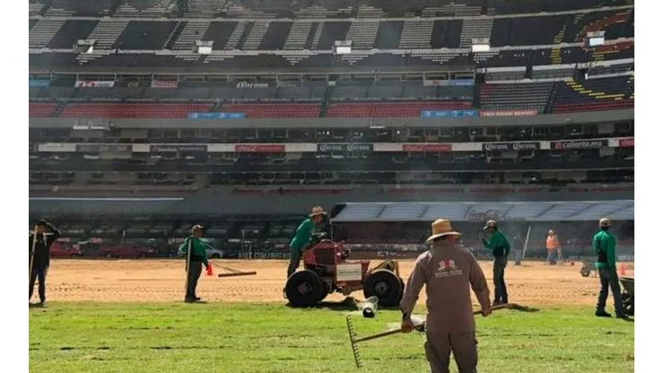 Parte de los trabajos que recibe el Coloso de Santa Úrsula.