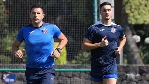 Stephen Eustáquio entrenando en La Noria.