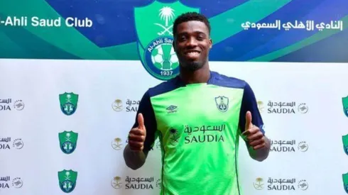 Djaniny Tavares en su presentación en el Al-Ahli.