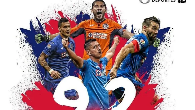 Celebración de Cruz Azul en sus 92 años.