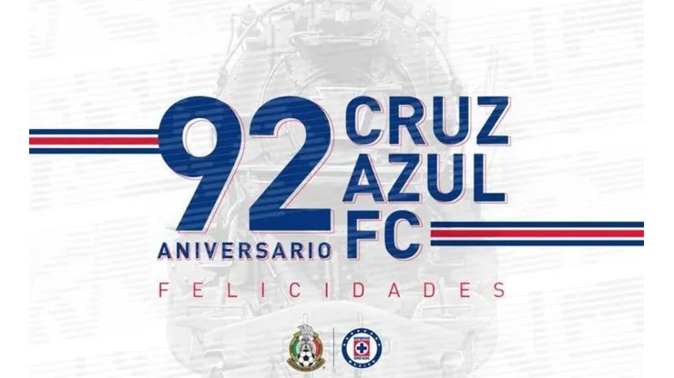 Los clubes que han felicitado a Cruz Azul por su aniversario 92
