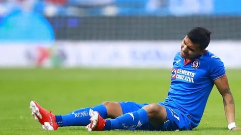 Orbelín Pineda en el partido de ida.