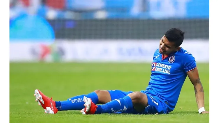 Orbelín Pineda en el partido de ida.