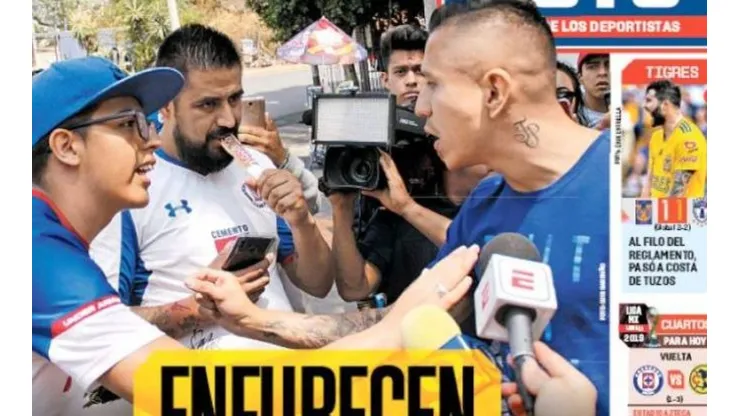 La prensa especializada replicó el conflicto entre aficionados azules con sus jugadores por la derrota en la ida