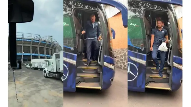 Así fue la llegada de Cruz Azul al Estadio Azteca