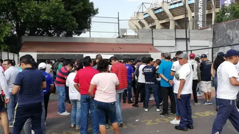 Las taquillas del Estadio Azteca.