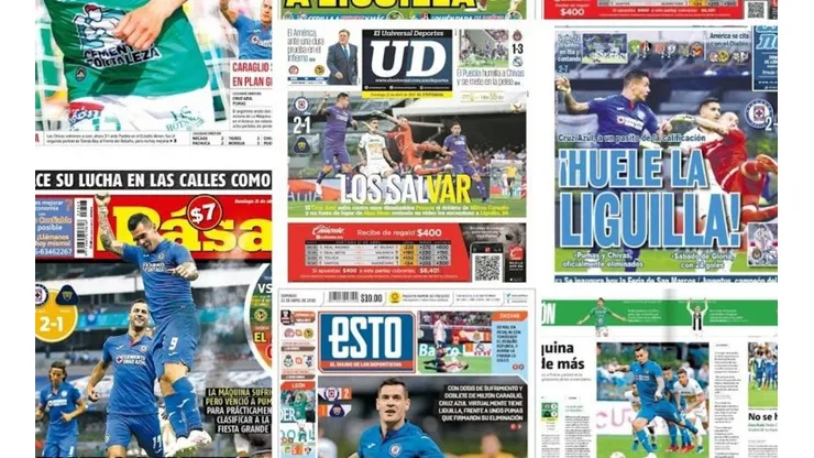 Las portadas de la victoria de Cruz Azul ante Pumas por la Liga MX