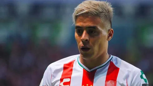 Brian Fernández con el Necaxa.