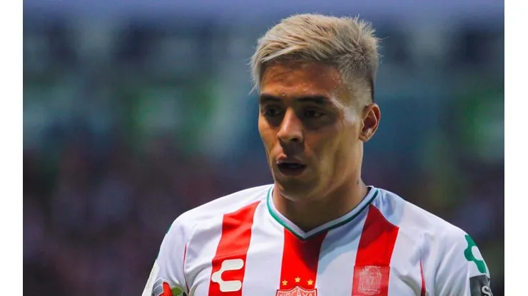 Brian Fernández con el Necaxa.