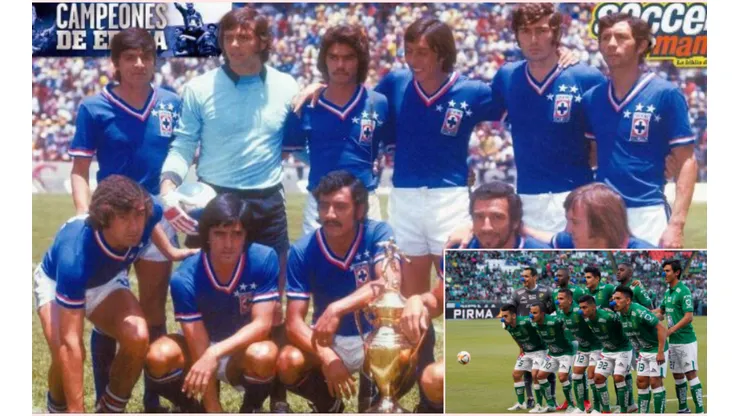 Plantel de Cruz Azul del 1971-72.
