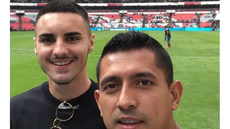 Hernández y Eustáquio fueron a ver a Cruz Azul.