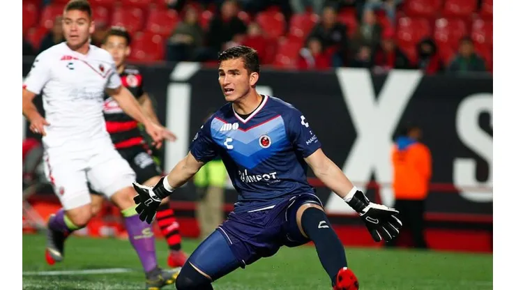 Sebastián Jurado en el partido ante Xolos.