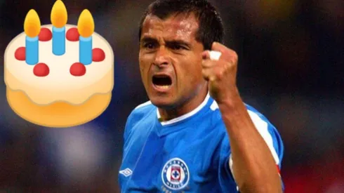 Marcelo Delgado celebrando con Cruz Azul.