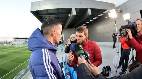 Marcone atendió a los medios hoy.