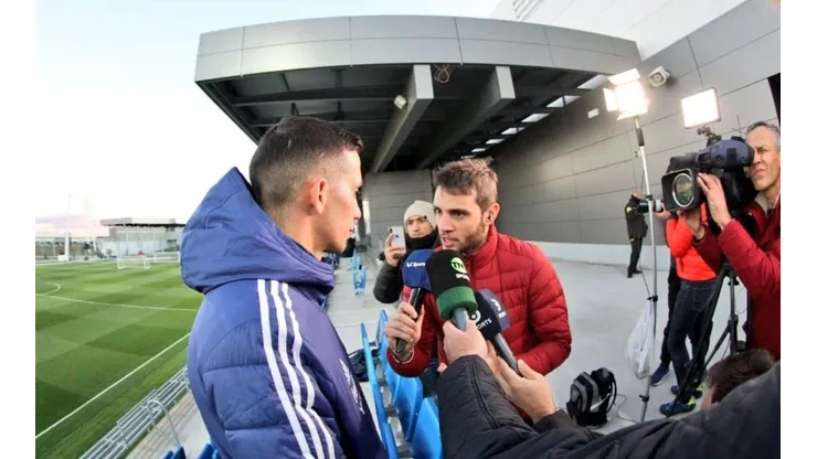 Marcone atendió a los medios hoy.