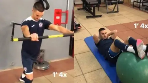 Stephen Eustáquio en rehabilitación.