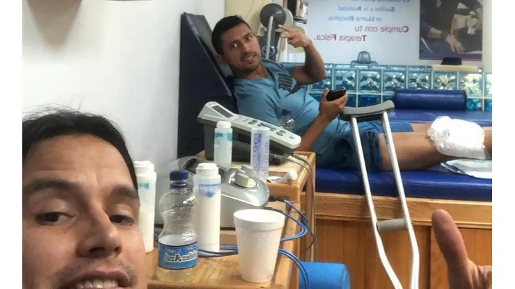 Jerry Flores y Elías Hernández se rehabilitan juntos.
