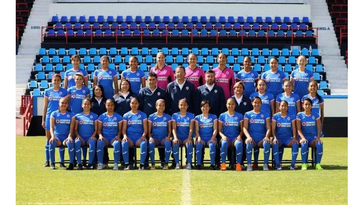 Cruz Azul Femenil y su fotografía de la temporada. (Foto: @AzulFemenil)