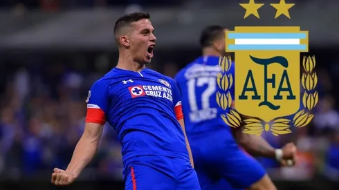 Iván Marcone con la playera de Cruz Azul.