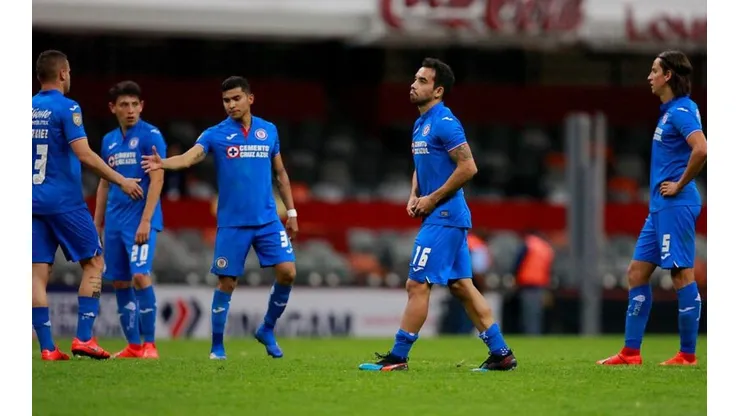 Cruz Azul en el partido ante Alebrijes.