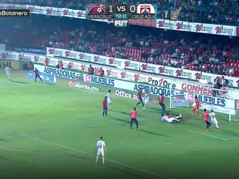 Video: Autogol de Veracruz le da el empate a Cruz Azul