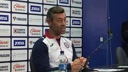 Pedro Caixinha habló en rueda de prensa hoy.