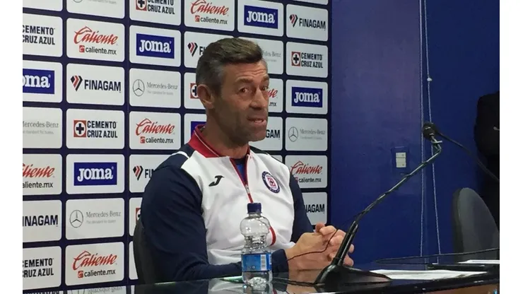 Pedro Caixinha habló en rueda de prensa hoy.